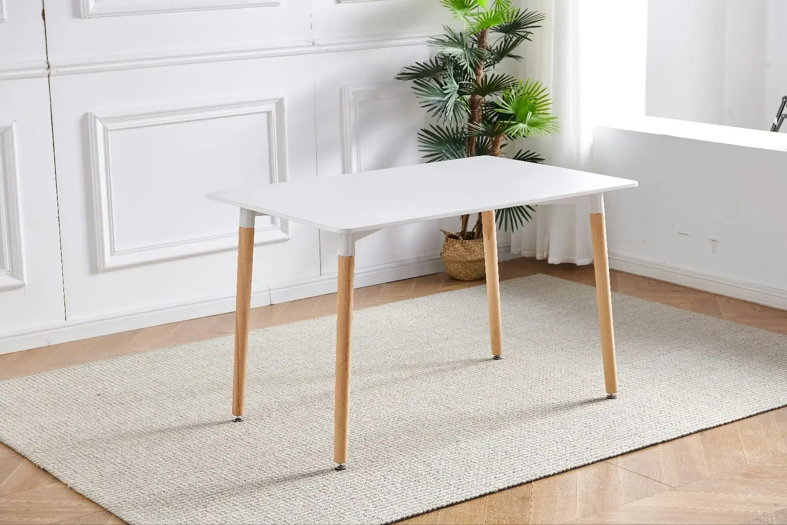 Oliver 120cm Rectangle Dining Table White