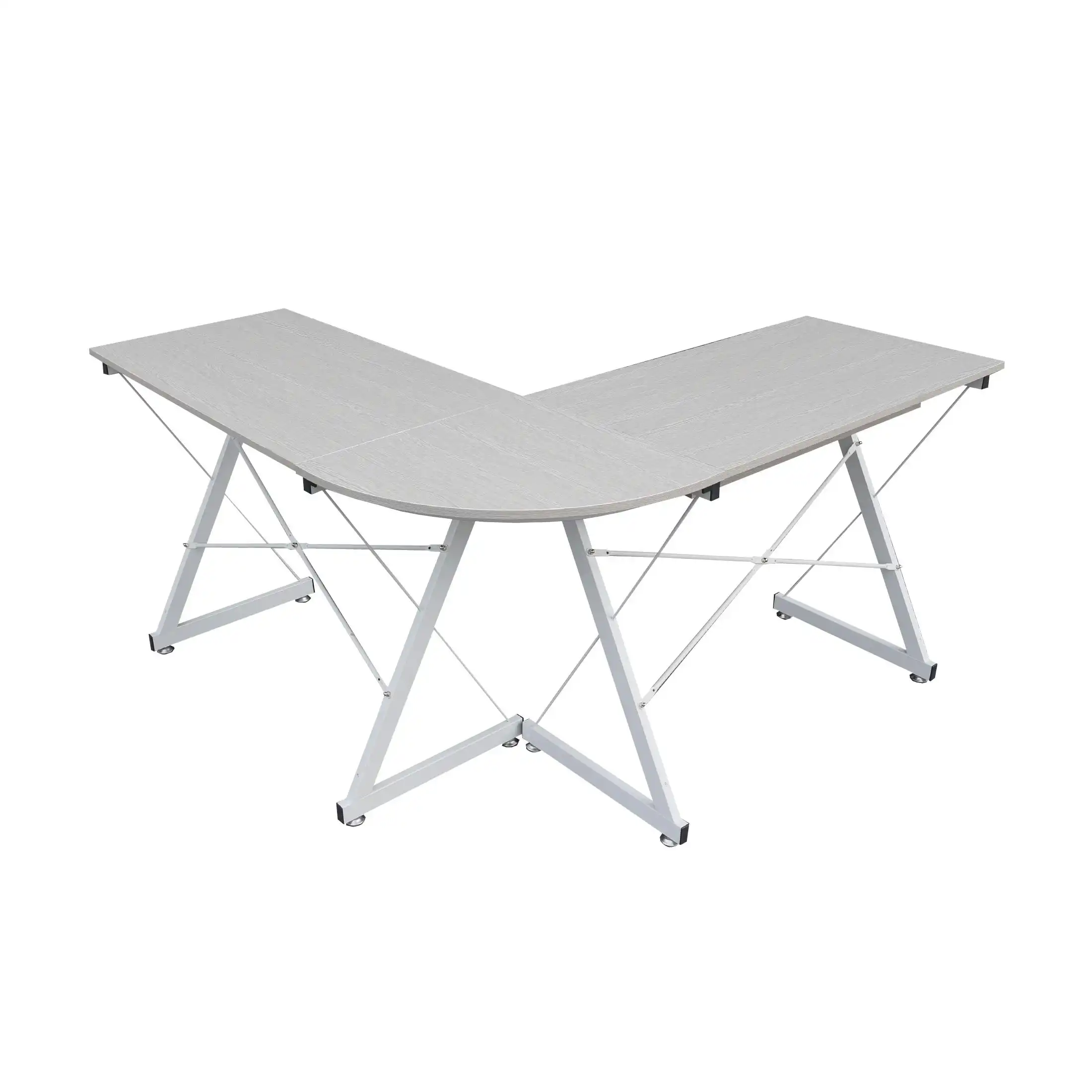 Alexandra L-shape computer desk DX-Z411 - Grey