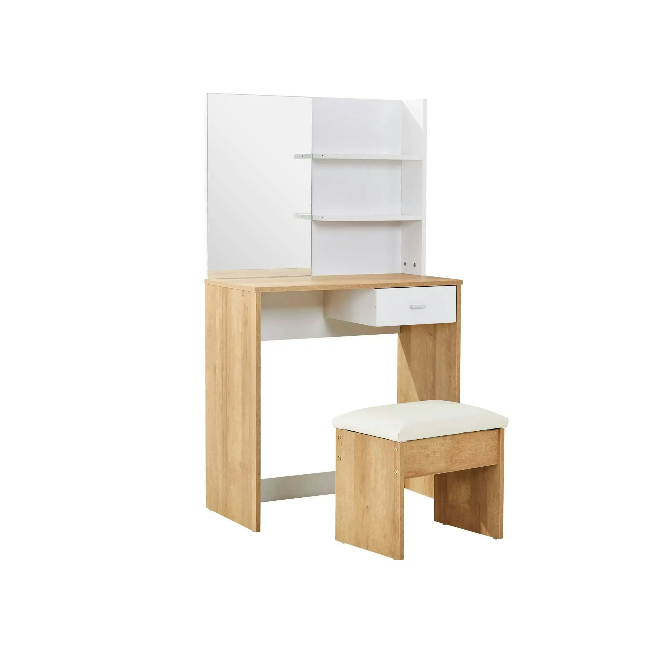 Glebe Mirroed  Dresser with Stool