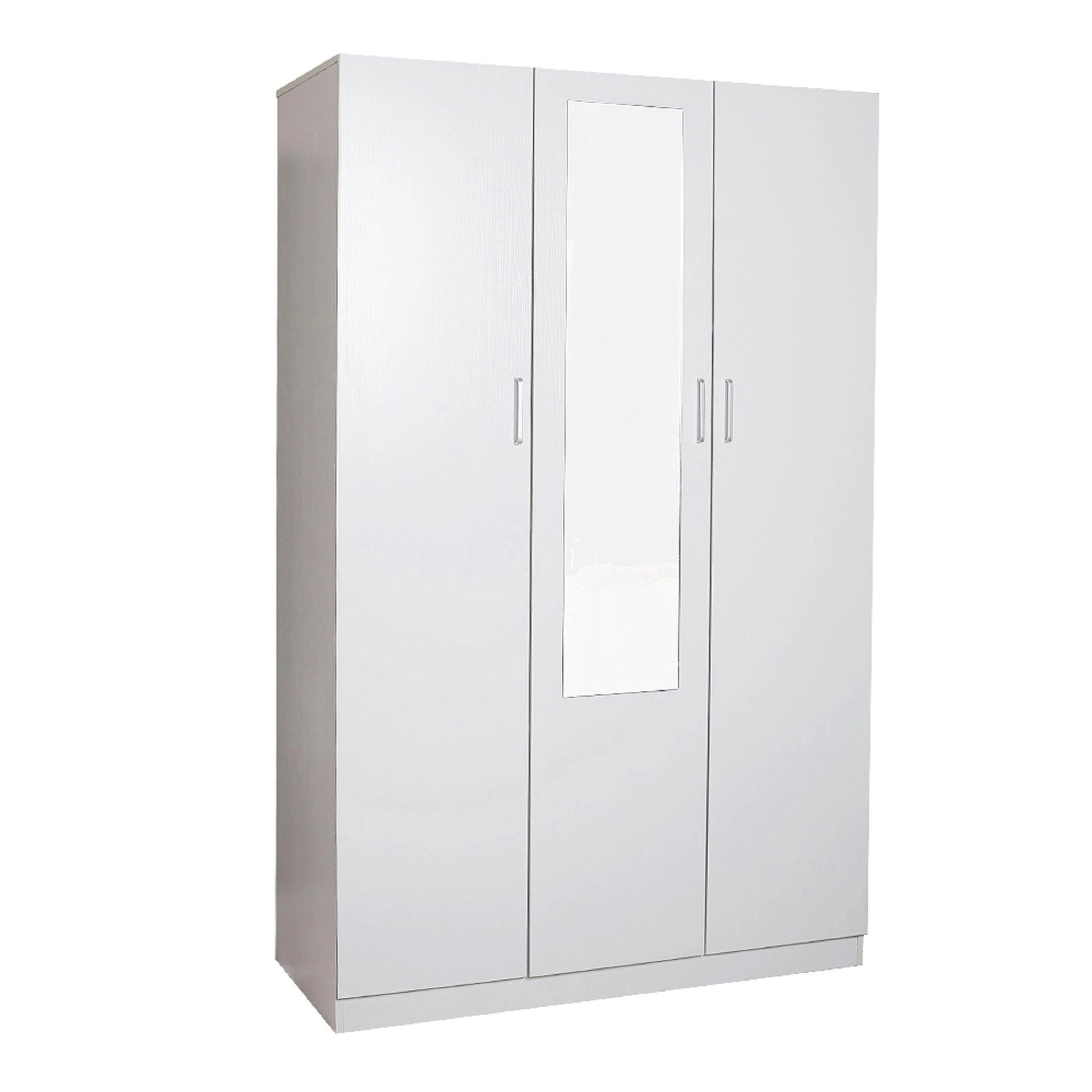 HEQS Redfern 3 Doors Combo with Mirror - White