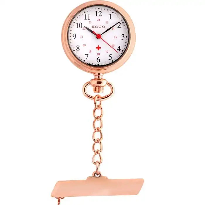 Ellis & Co Rose Gold Tone Nurses FOB Watch