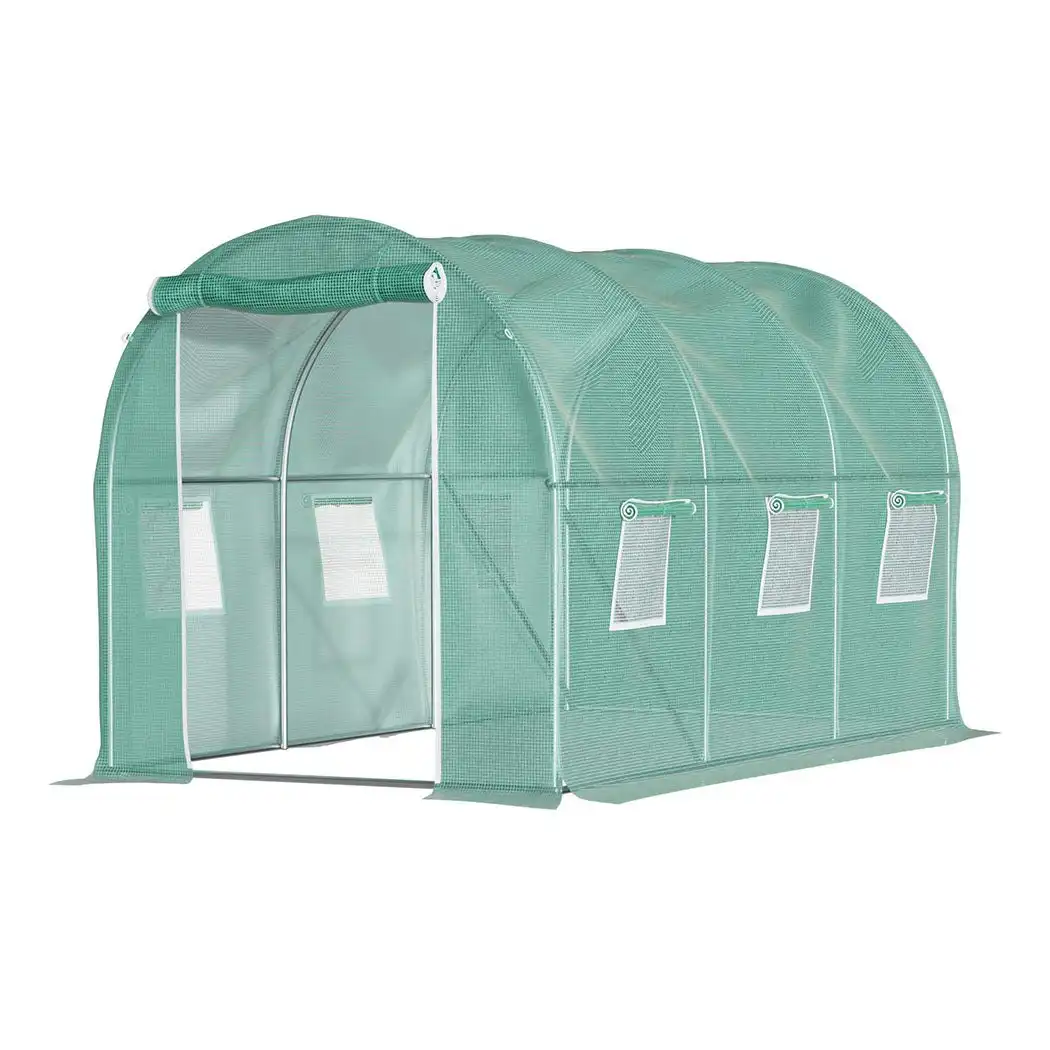 Lambu Greenhouse Walk-In Green House Shed Storage Hoop Tunnel Polytunnel PE 3M