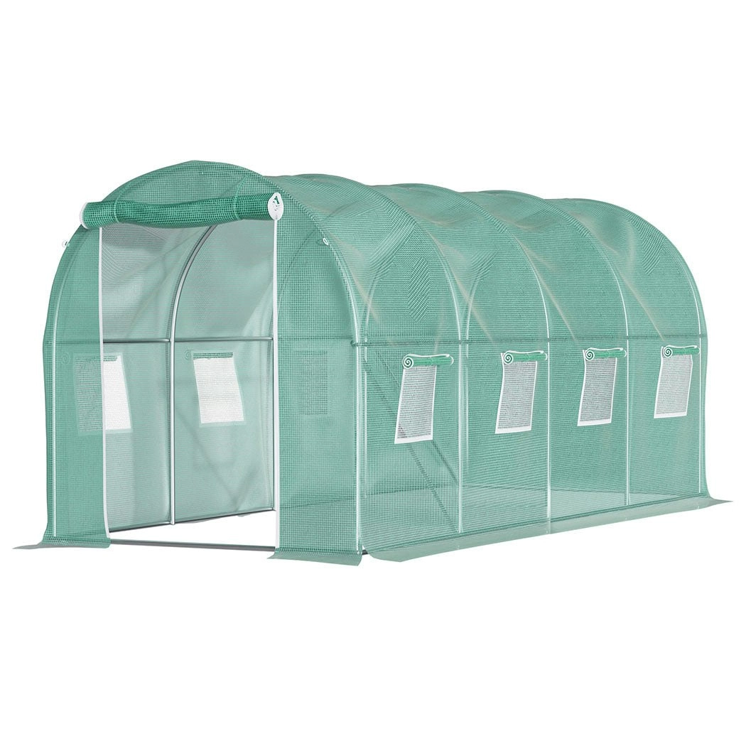 Lambu Greenhouse Walk-In Green House Shed Storage Hoop Tunnel Polytunnel PE 4M