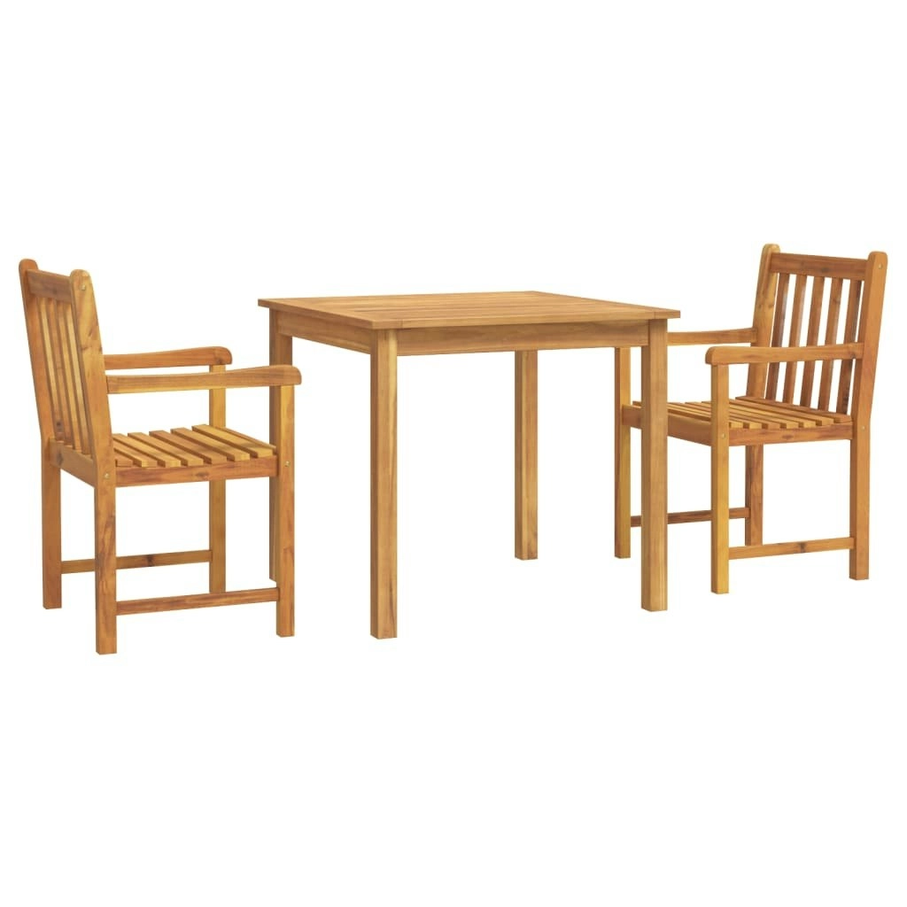 3 Piece Garden Dining Set Solid Wood Acacia 3206275