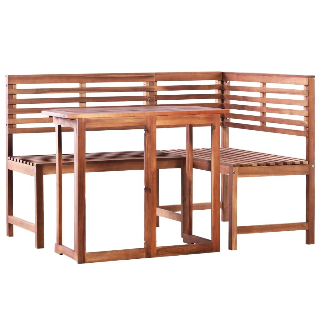 2 Piece Bistro Set Solid Acacia Wood 44038