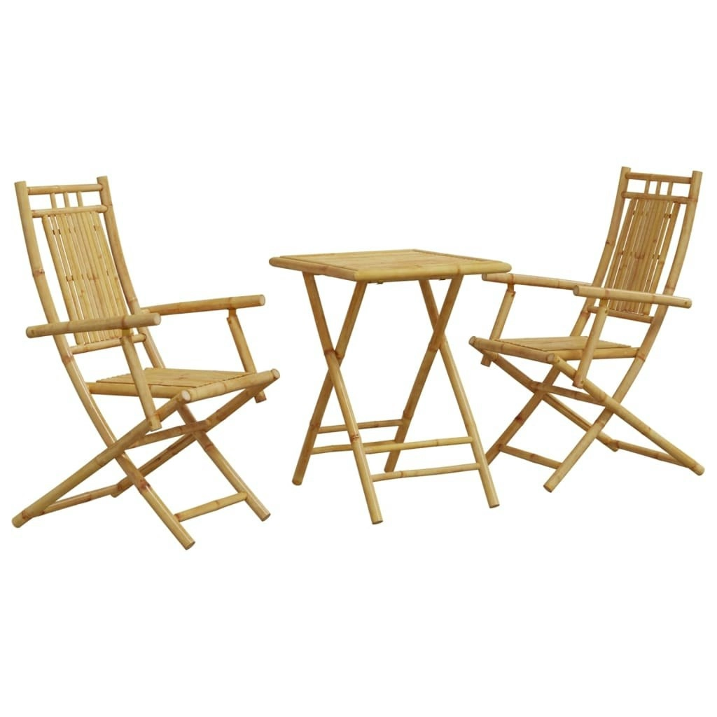 3 Piece Bistro Set Bamboo 3278526