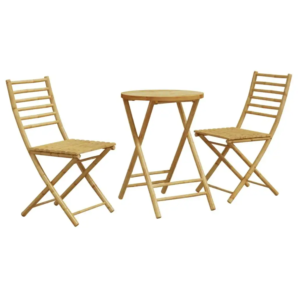 3 Piece Bistro Set Bamboo 3278536