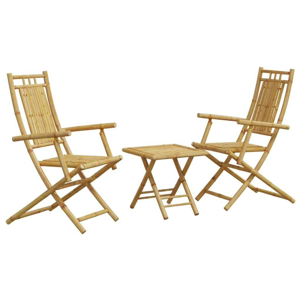 3 Piece Bistro Set Bamboo 3278523