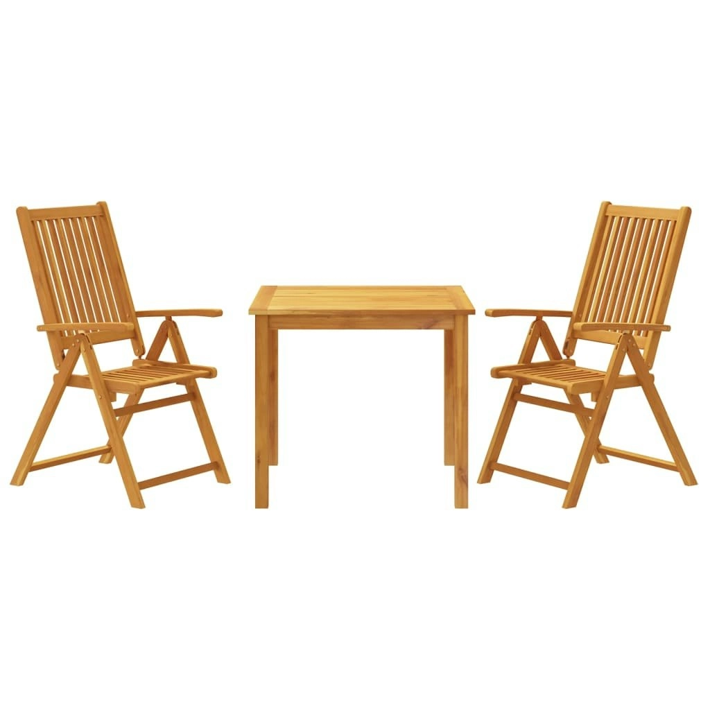 3 Piece Garden Dining Set Solid Wood Acacia 3295260