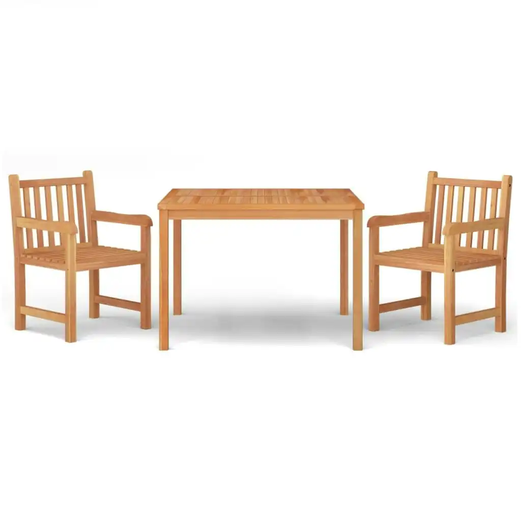 3 Piece Garden Dining Set Solid Wood Teak 3157146