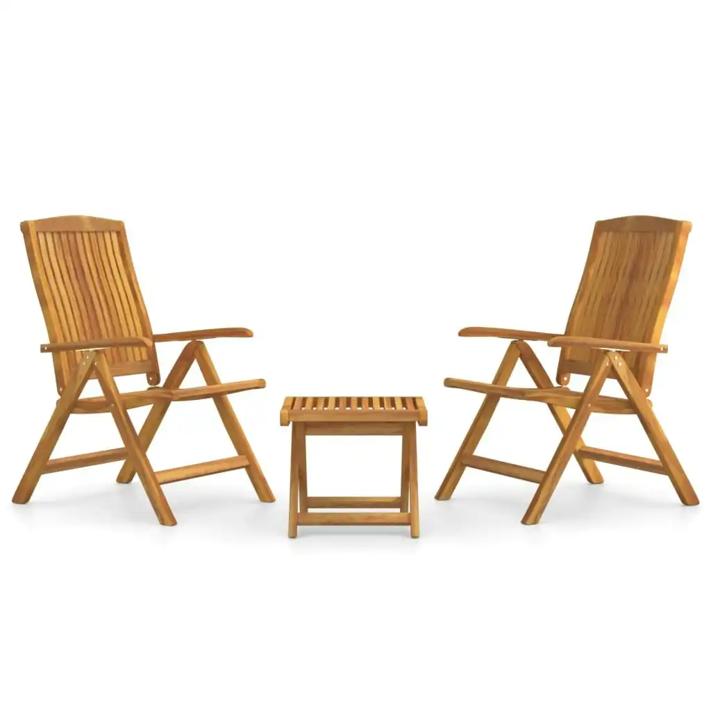 3 Piece Garden Lounge Set Solid Wood Teak 3187811