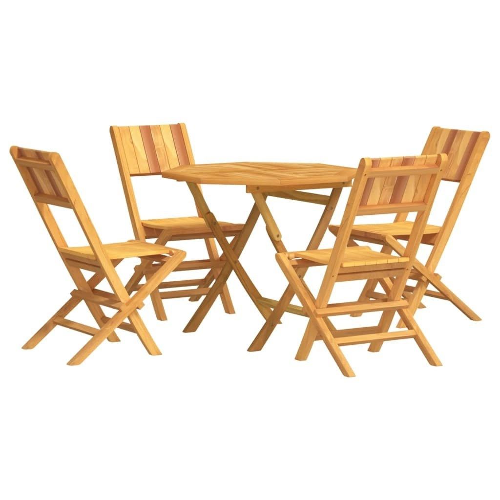 5 Piece Garden Dining Set Solid Wood Teak 3155029