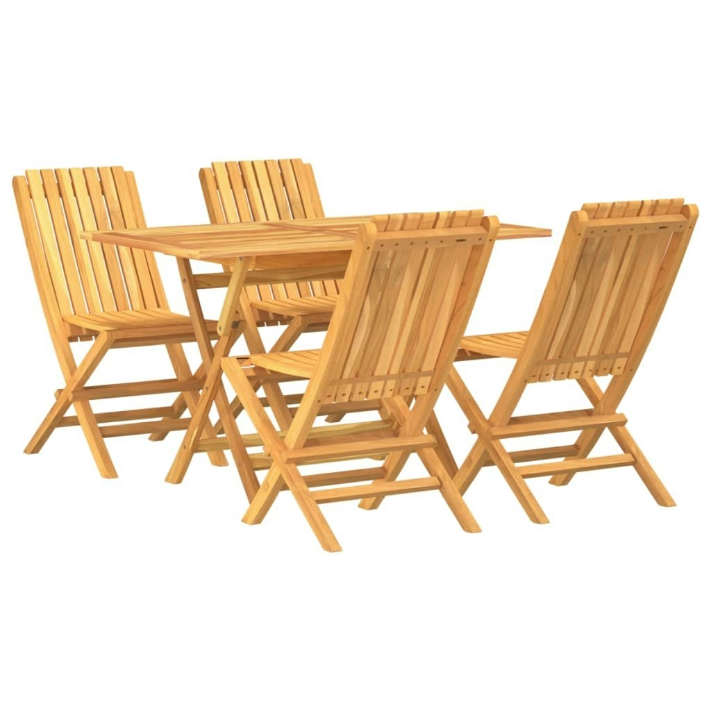 5 Piece Garden Dining Set Solid Wood Teak 3155003