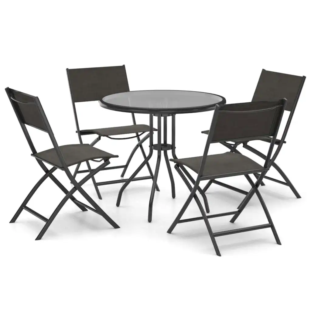 5 Piece Outdoor Dining Set Steel 3073514