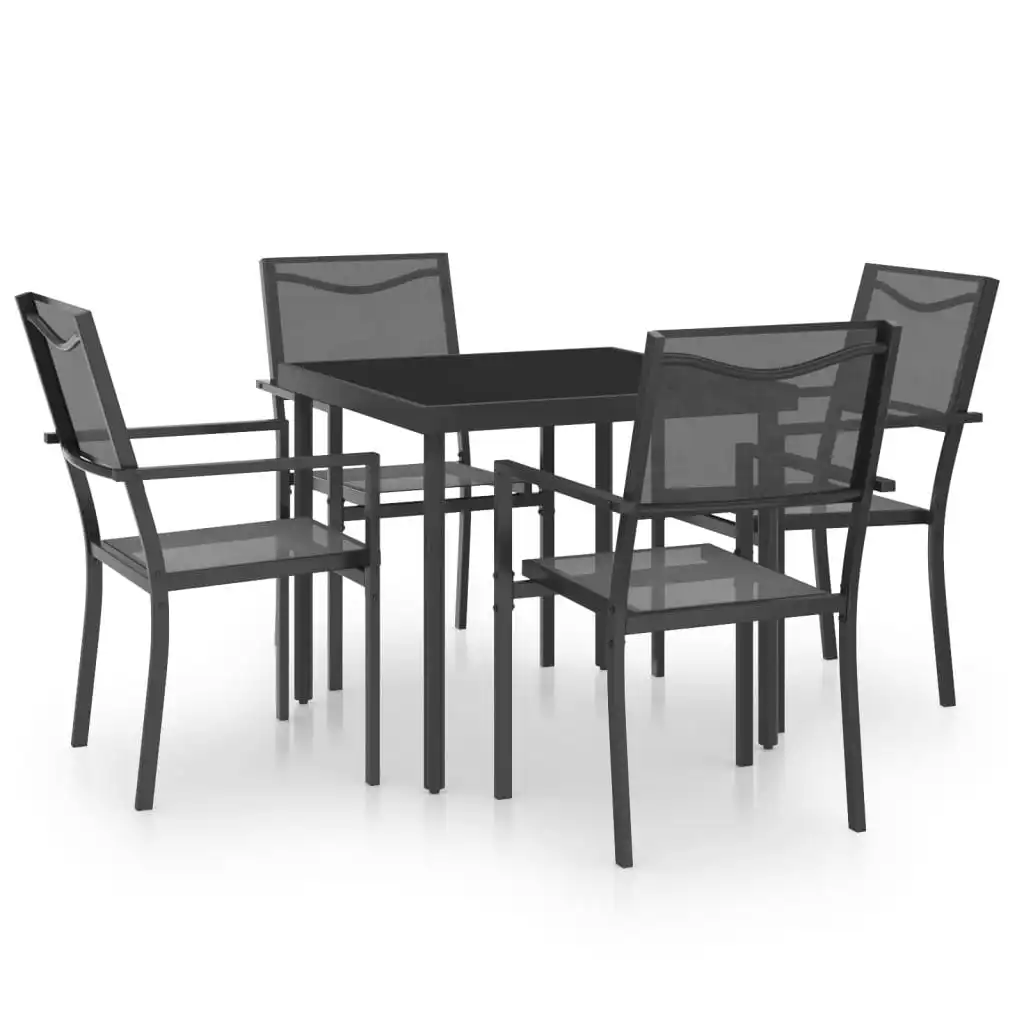 5 Piece Outdoor Dining Set Steel 3073523