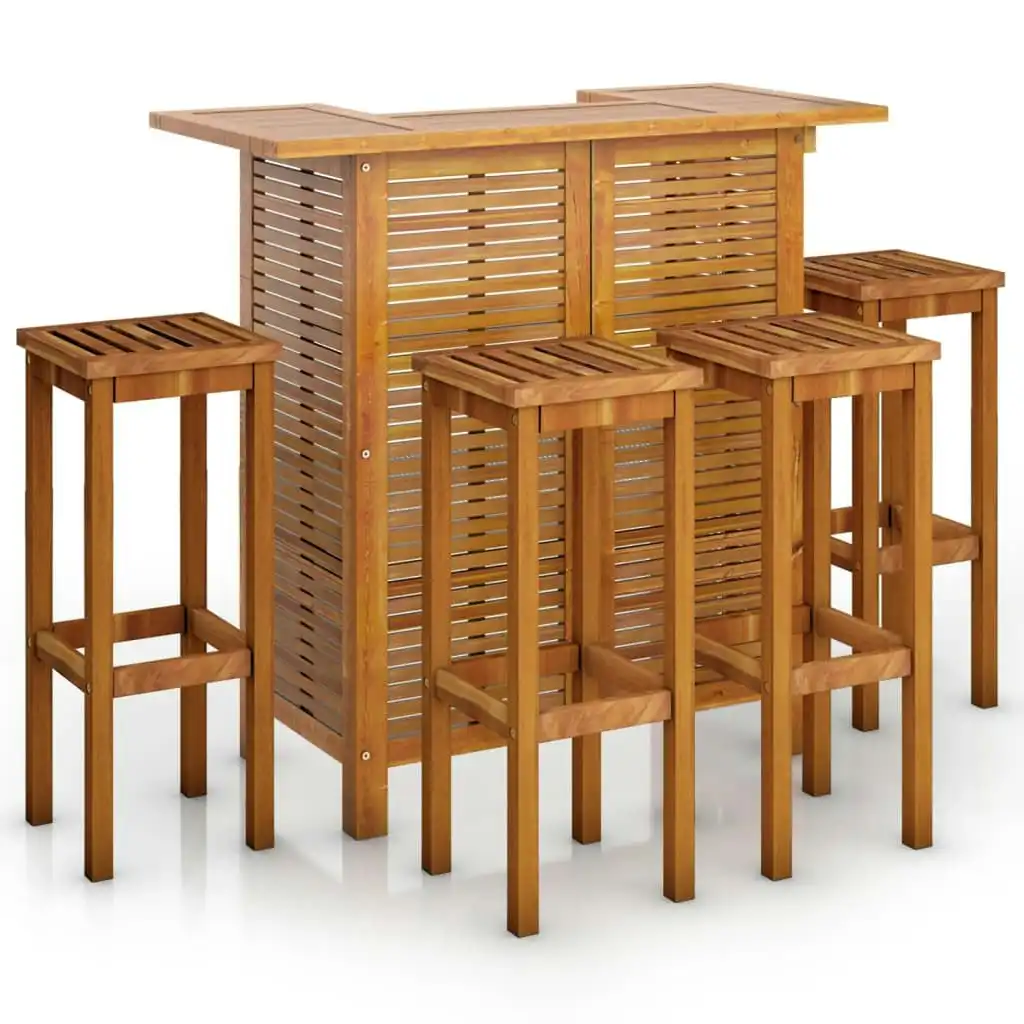 5 Piece Garden Bar Set Solid Wood Acacia 3115997