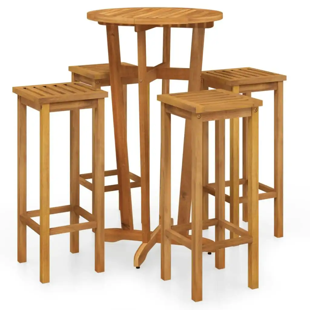 5 Piece Garden Bar Set Solid Wood Acacia 3154385