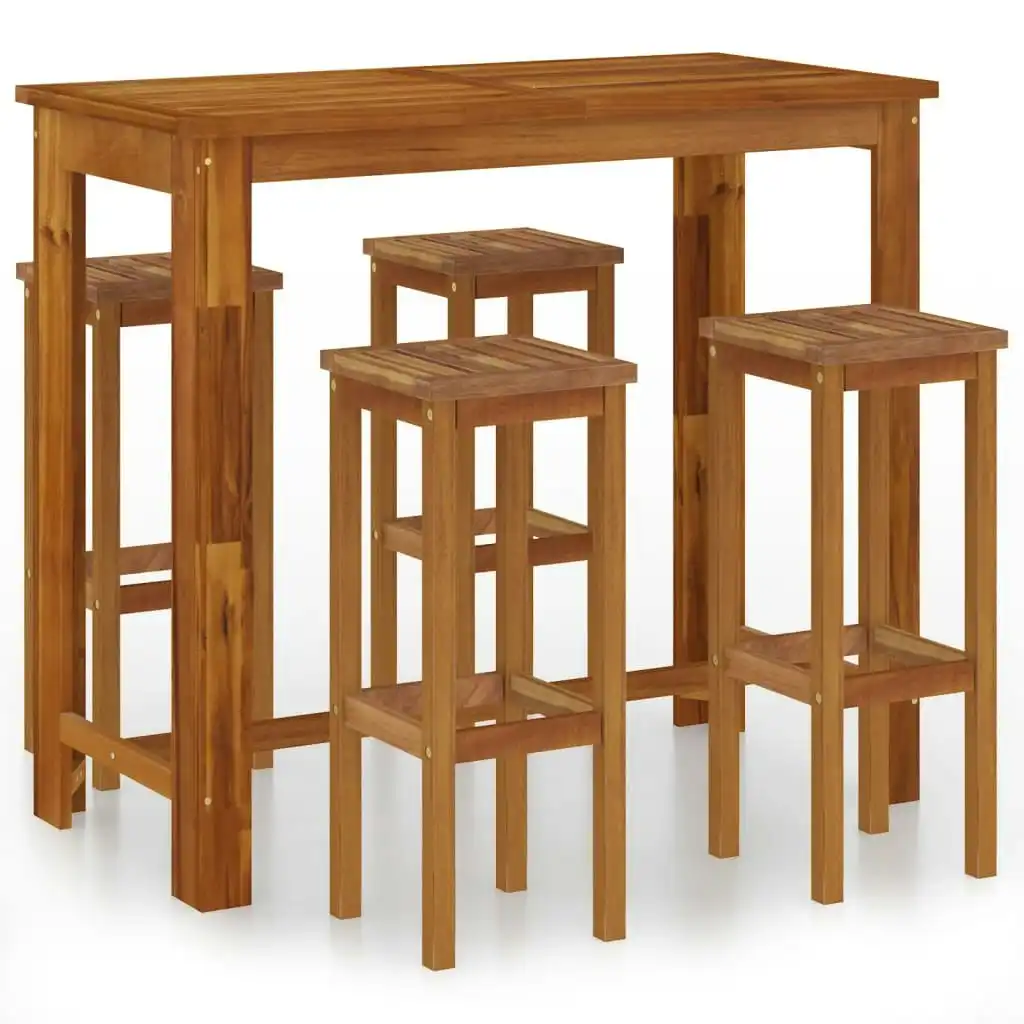 5 Piece Garden Bar Set Solid Wood Acacia 3116018