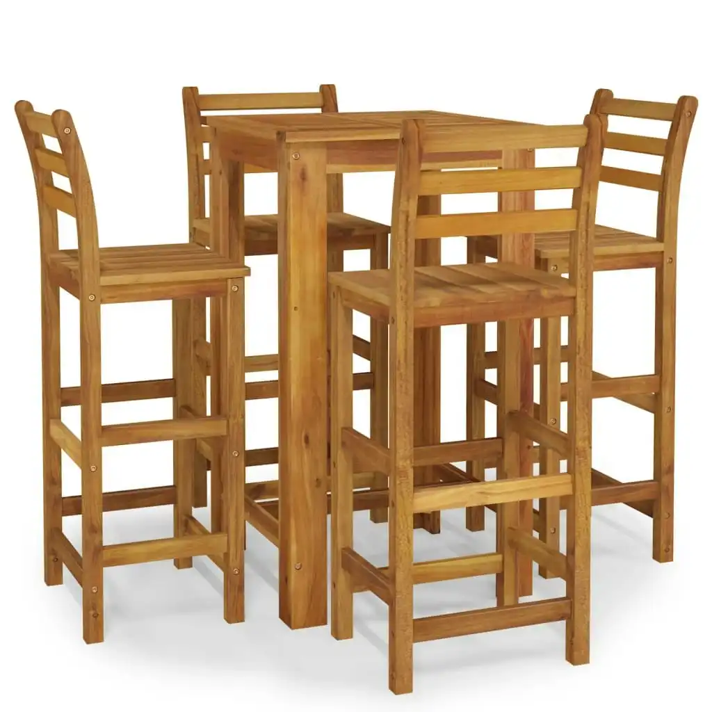 5 Piece Garden Bar Set Solid Wood Acacia 3154391