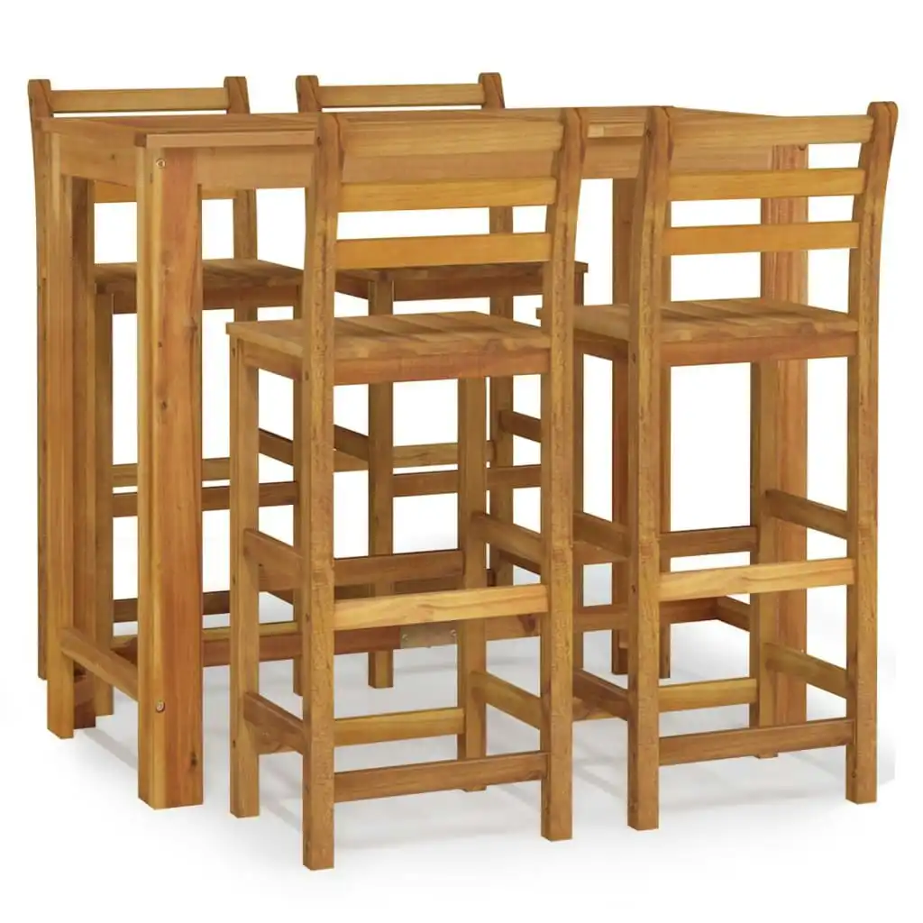 5 Piece Garden Bar Set Solid Wood Acacia 3154396