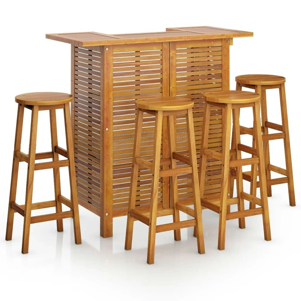 5 Piece Garden Bar Set Solid Wood Acacia 3116001