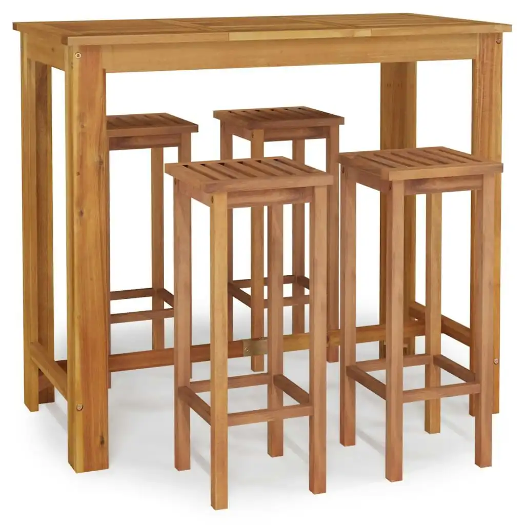 5 Piece Garden Bar Set Solid Wood Acacia 3154392