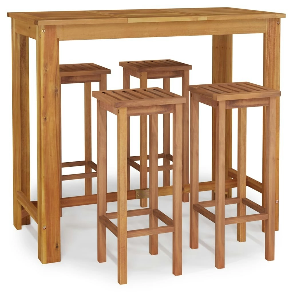 5 Piece Garden Bar Set Solid Wood Acacia 3154392