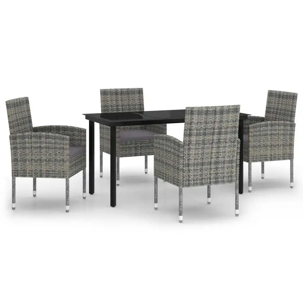 5 Piece Garden Dining Set Anthracite 3099609