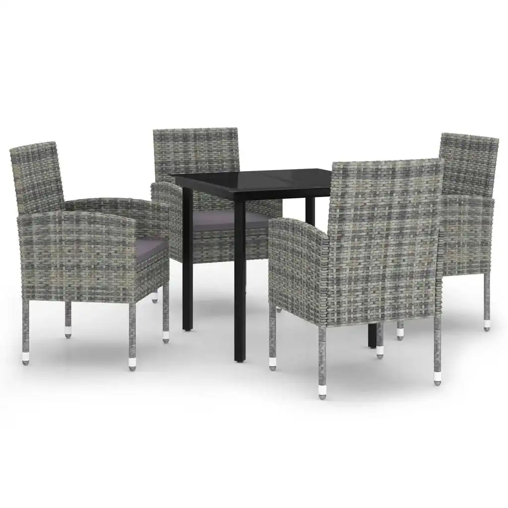 5 Piece Garden Dining Set Anthracite 3099608