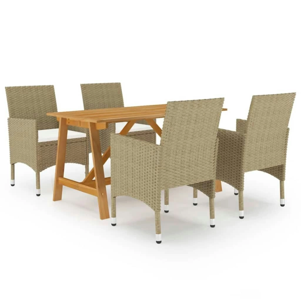 5 Piece Garden Dining Set Beige 3068737