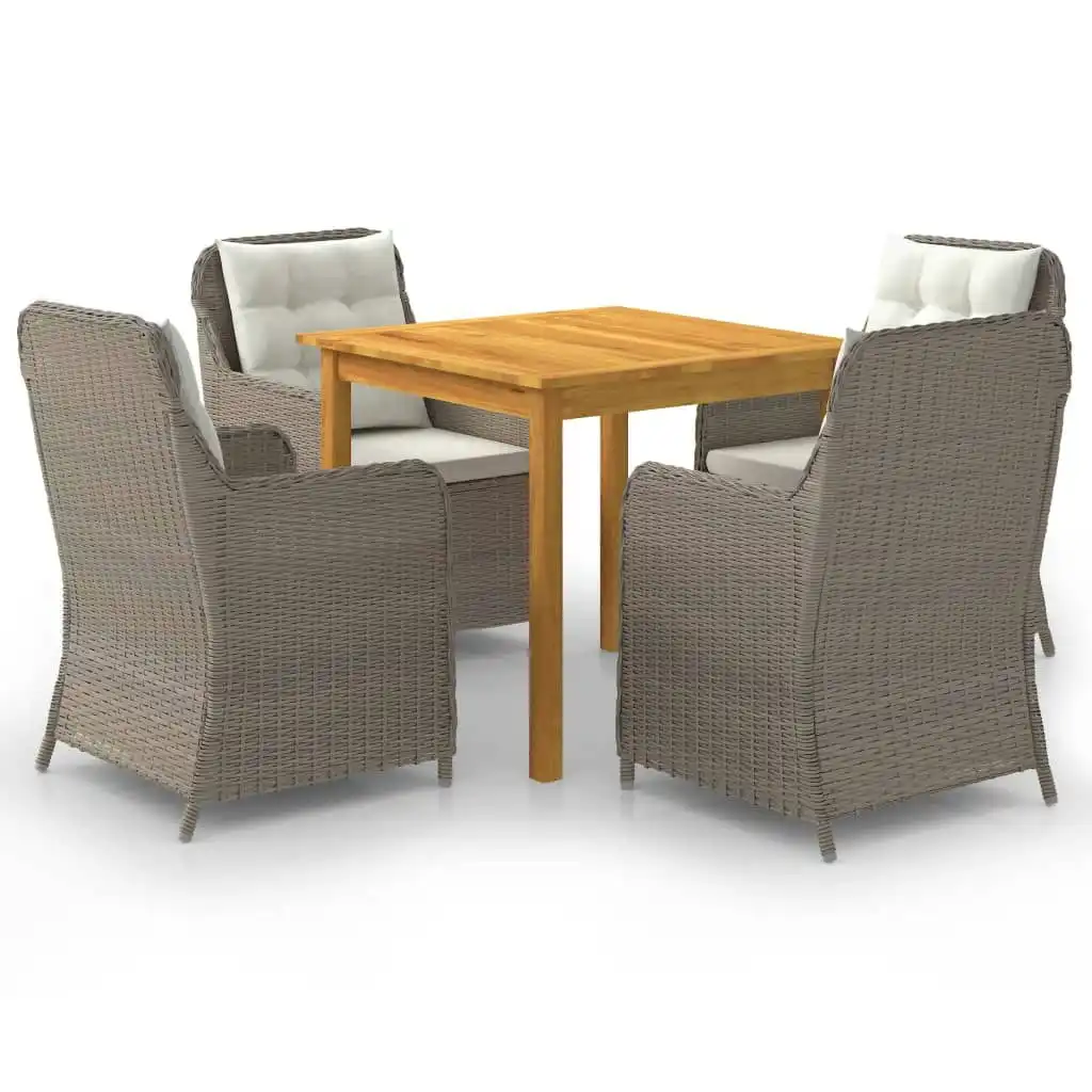 5 Piece Garden Dining Set Brown 3067728