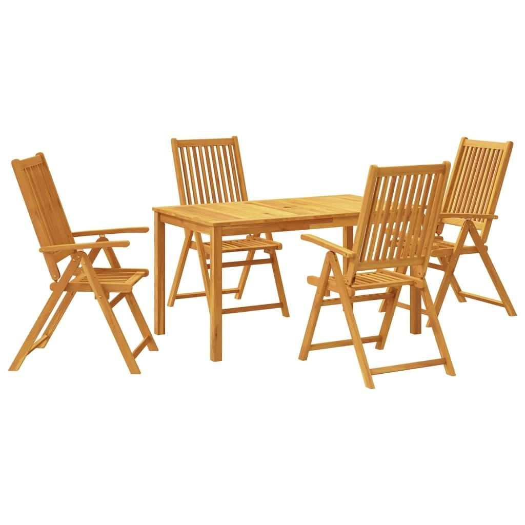 5 Piece Garden Dining Set Solid Wood Acacia 3295257