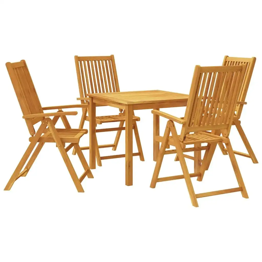 5 Piece Garden Dining Set Solid Wood Acacia 3295261