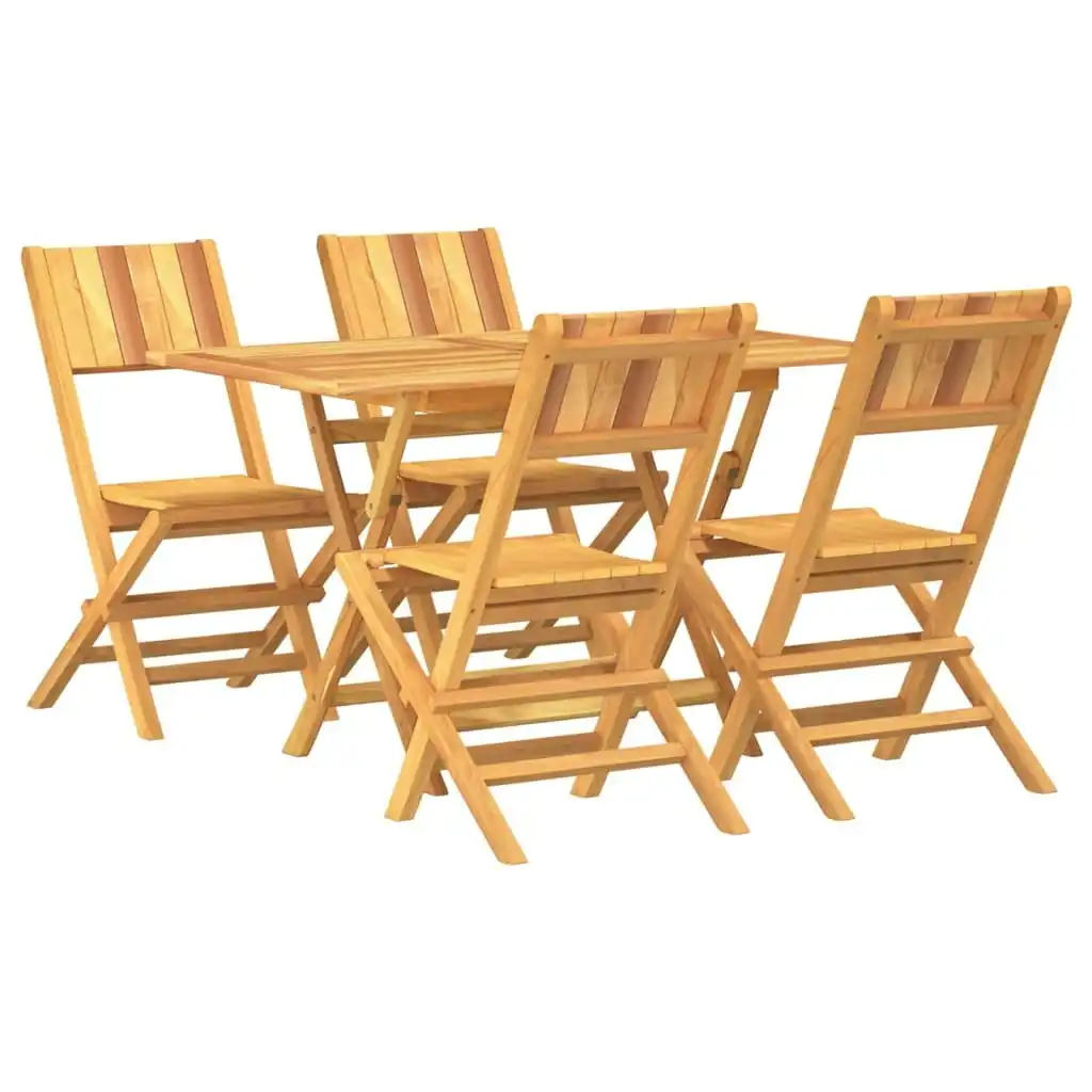 5 Piece Garden Dining Set Solid Wood Teak 3155007