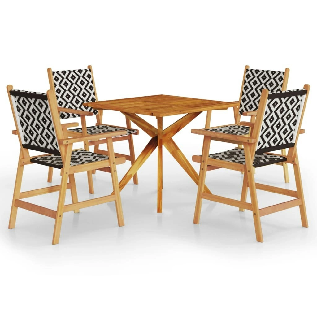 5 Piece Garden Dining Set Solid Wood Acacia 3087138