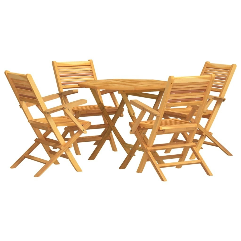 5 Piece Garden Dining Set Solid Wood Teak 3155032