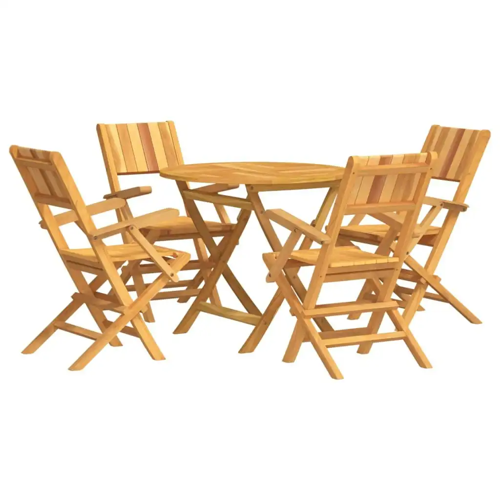 5 Piece Garden Dining Set Solid Wood Teak 3155021