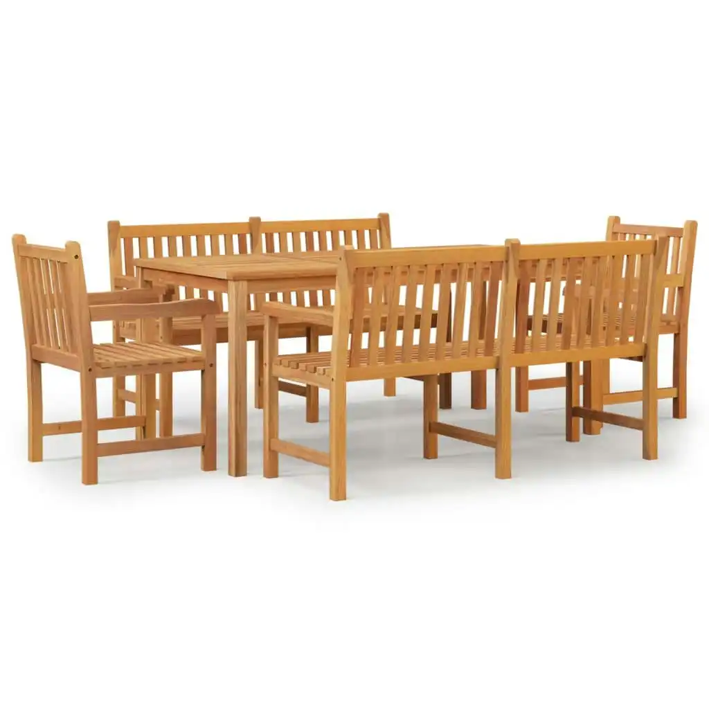 5 Piece Garden Dining Set Solid Wood Teak 3157170