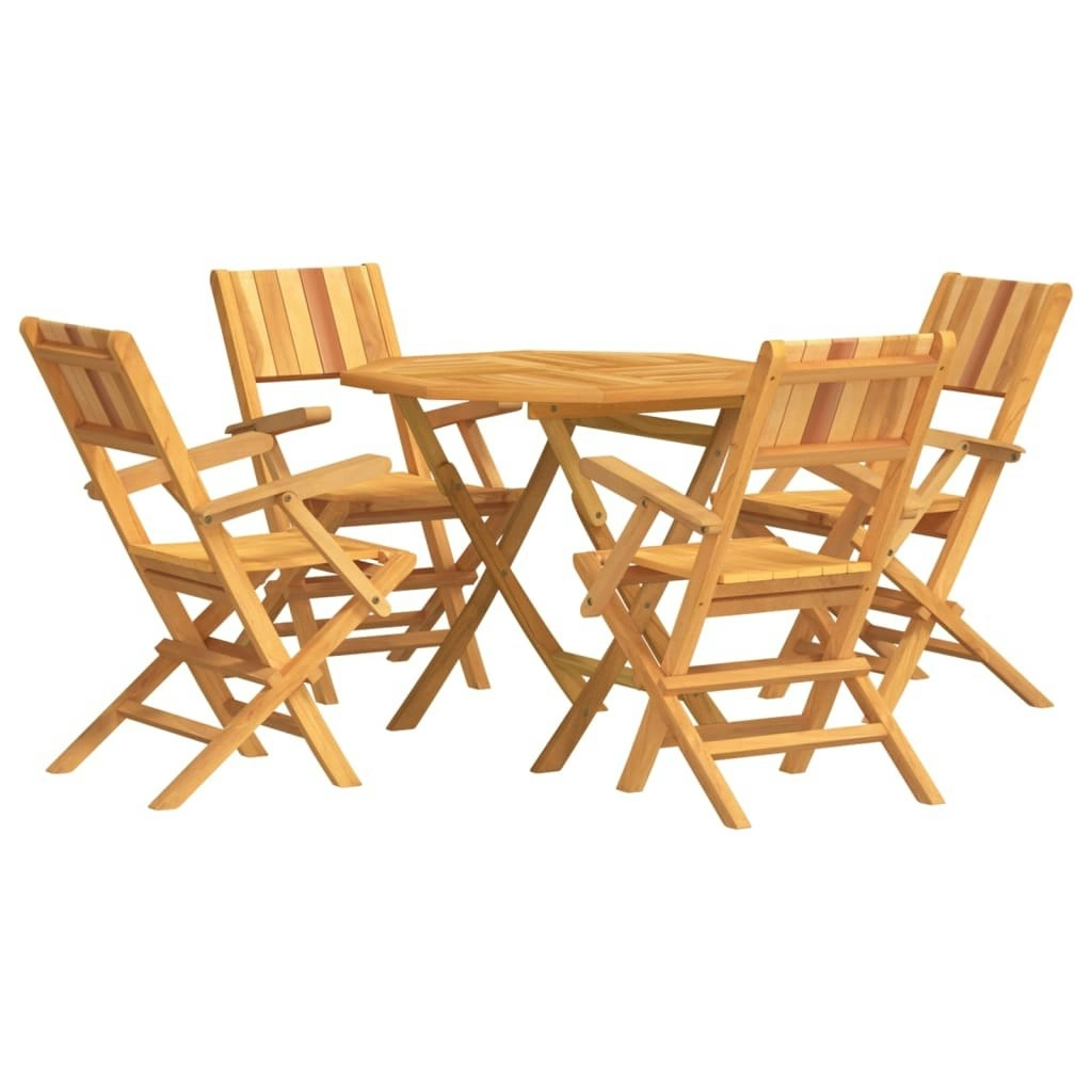 5 Piece Garden Dining Set Solid Wood Teak 3155030