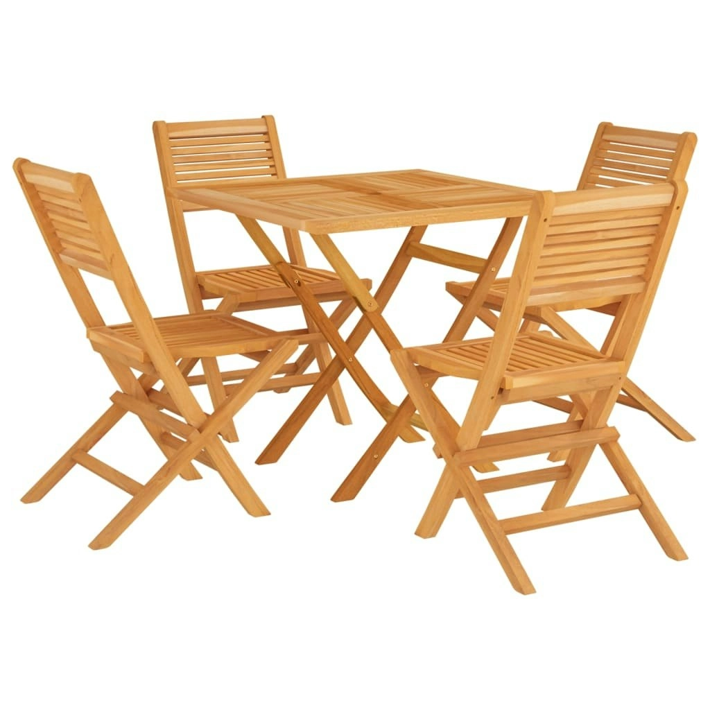 5 Piece Garden Dining Set Solid Wood Teak 3155040