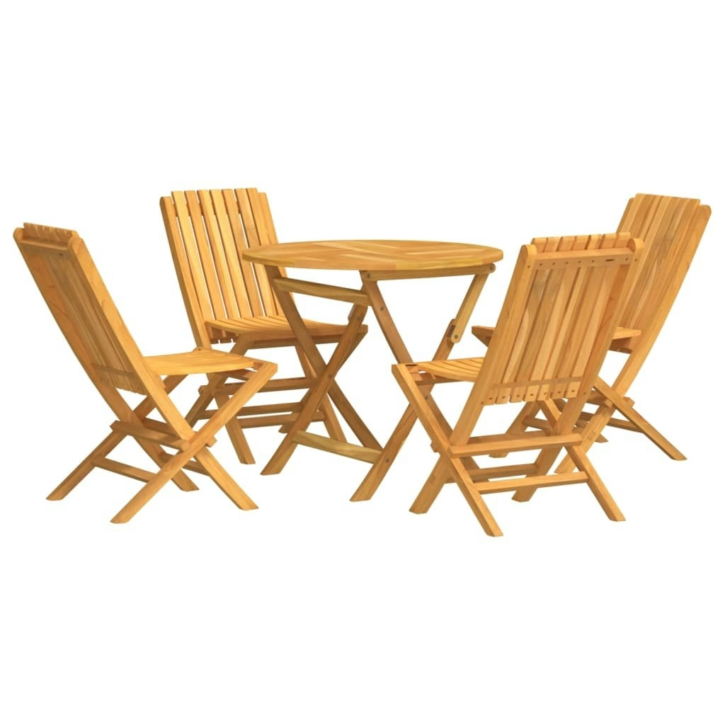 5 Piece Garden Dining Set Solid Wood Teak 3155018