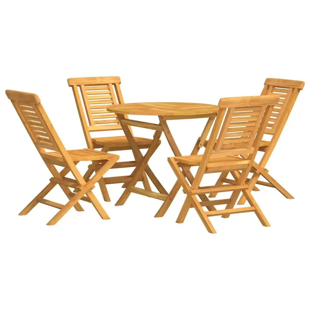 5 Piece Garden Dining Set Solid Wood Teak 3155016