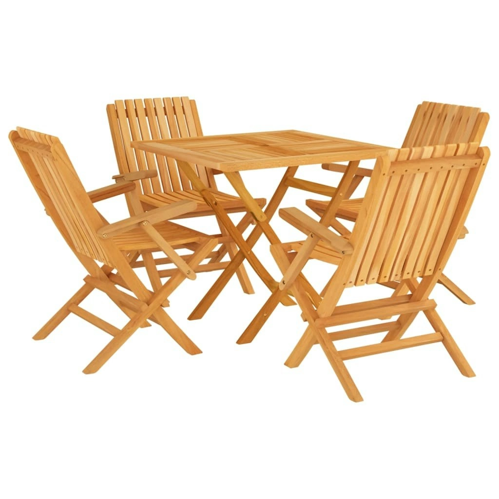 5 Piece Garden Dining Set Solid Wood Teak 3155037