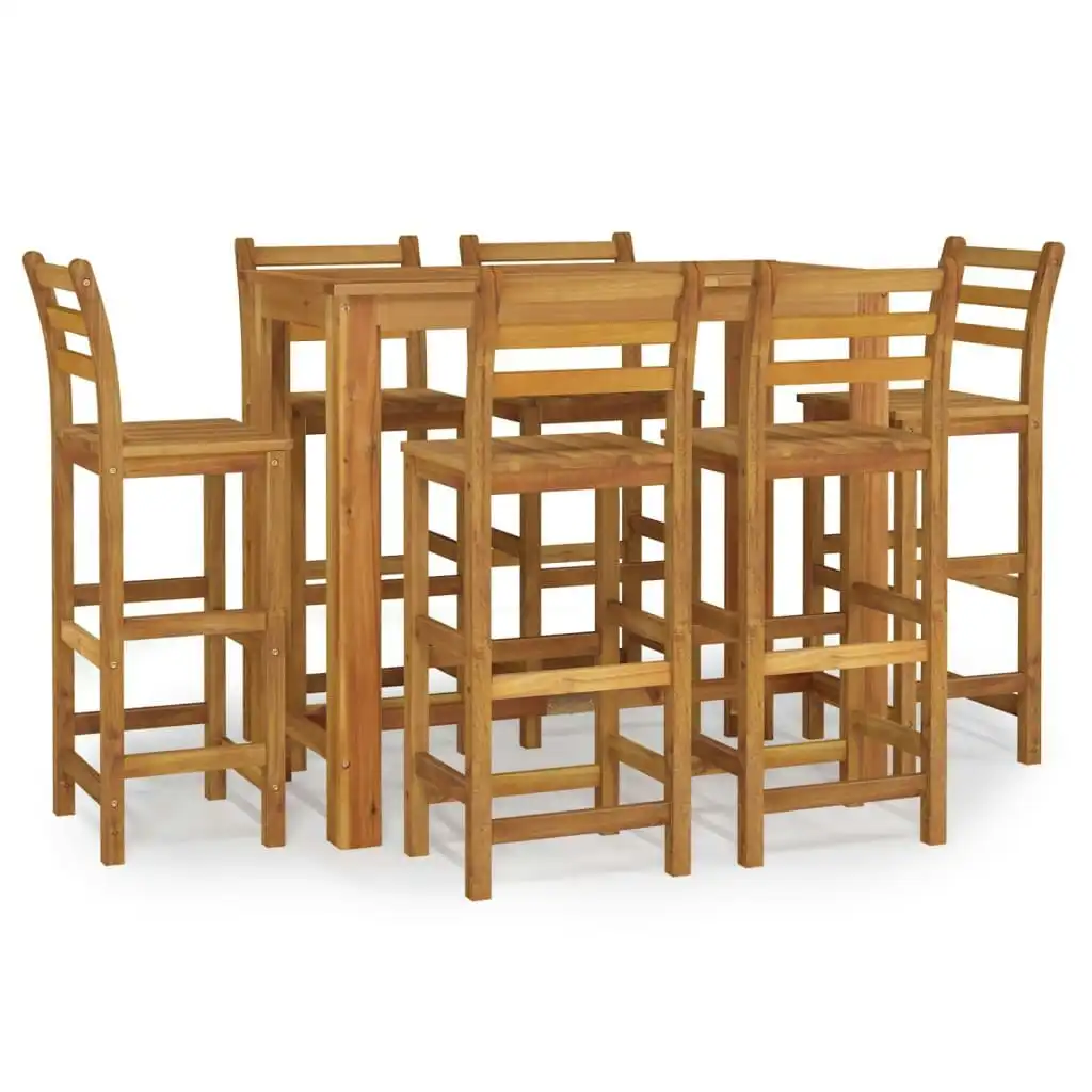 7 Piece Garden Bar Set Solid Wood Acacia 3154397