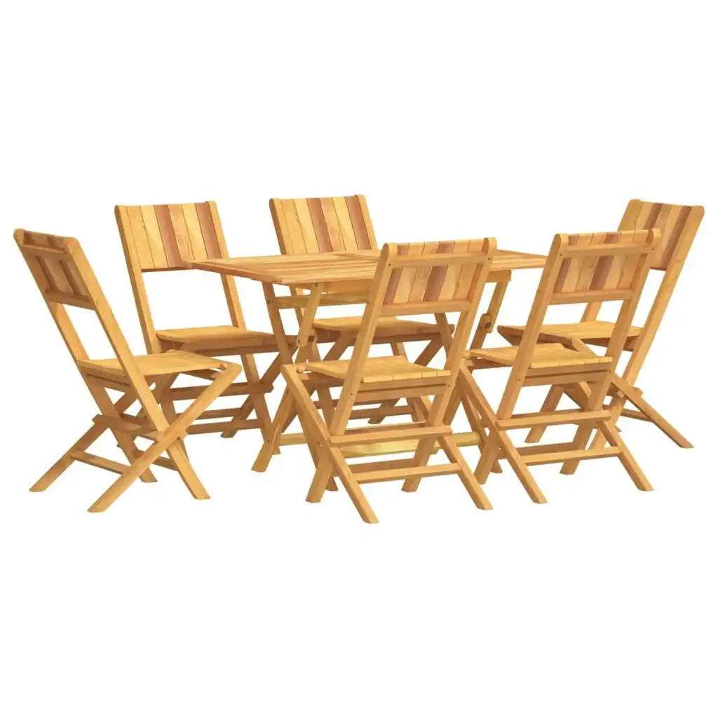 7 Piece Garden Dining Set Solid Wood Teak 3155008