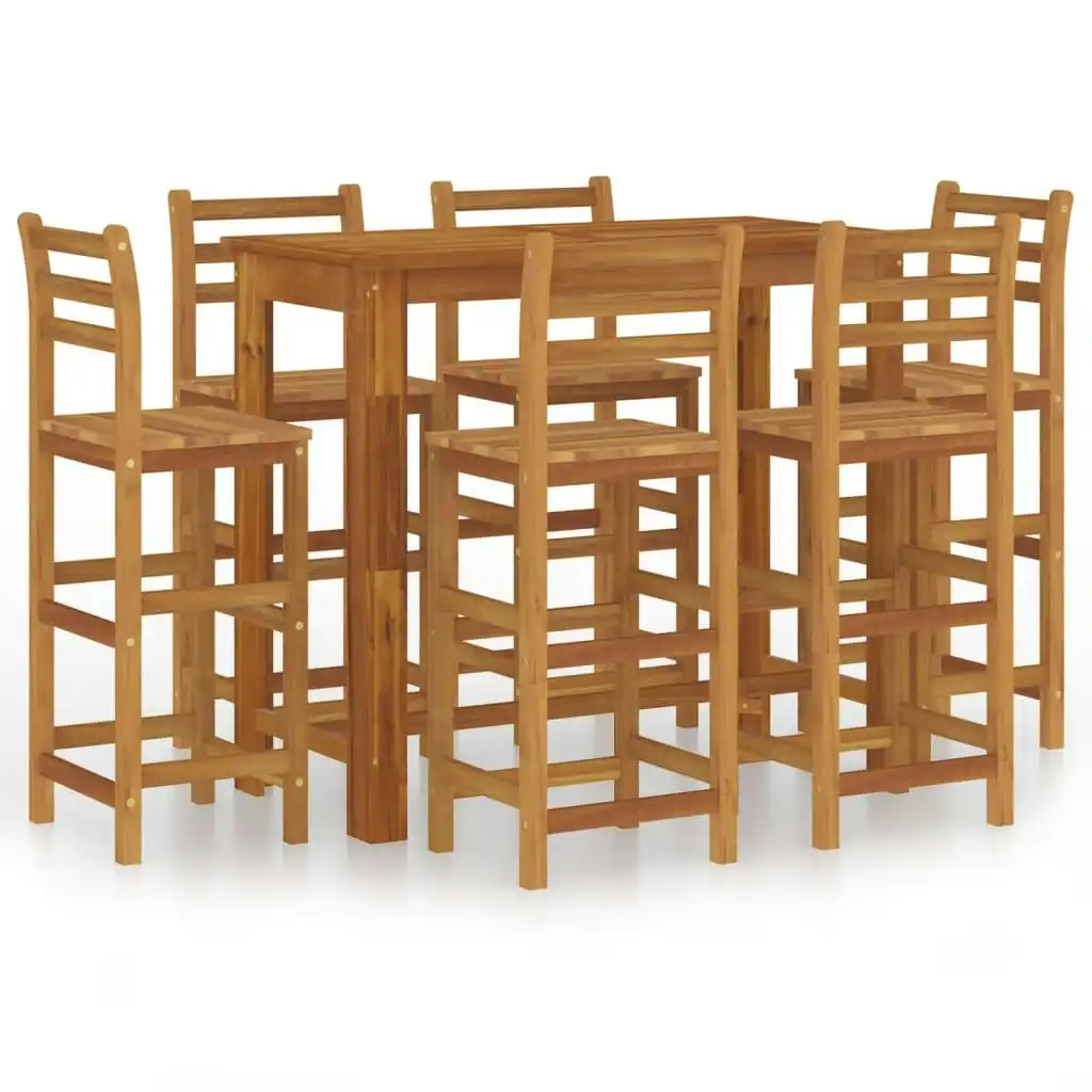 7 Piece Garden Bar Set Solid Wood Acacia 3116021