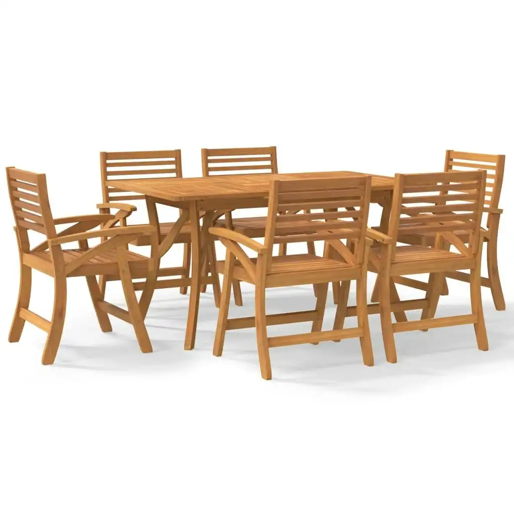 7 Piece Garden Dining Set Solid Wood Acacia 3156863