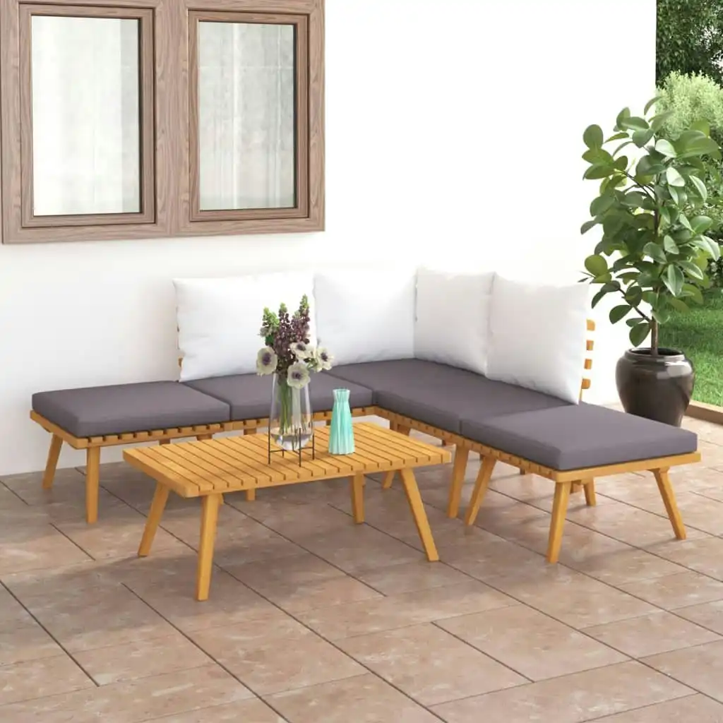 6 Piece Garden Lounge Set Solid Acacia Wood 46677