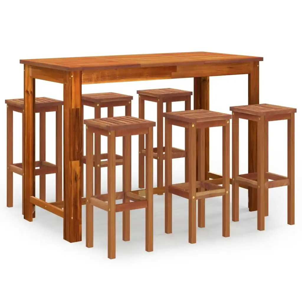 7 Piece Garden Bar Set Solid Wood Acacia 3116022