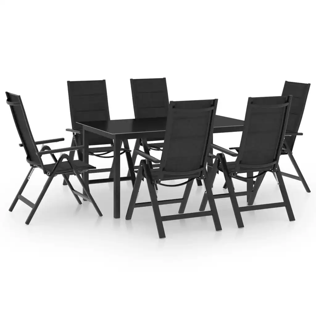 7 Piece Garden Dining Set Aluminium Anthracite 3070638